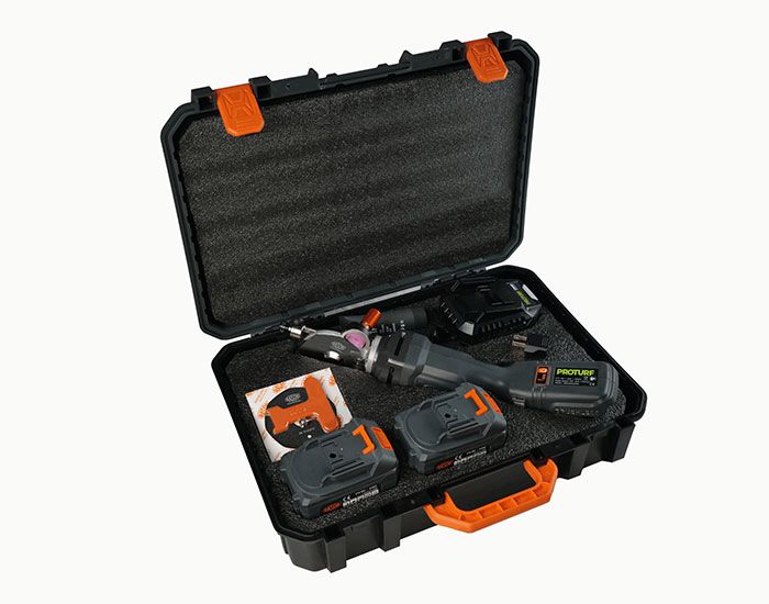 Rasor_Proturf_valigetta_aperta2_teflon_blade_2-scaled